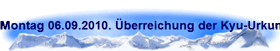 Montag 06.09.2010. �berreichung der Kyu-Urkunden und P�sse in der WBG Sporthalle K�ln-H�henhaus.