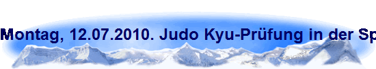 Montag, 12.07.2010. Judo Kyu-Pr�fung in der Sporthalle der Gesamtschule K-H�henhaus.