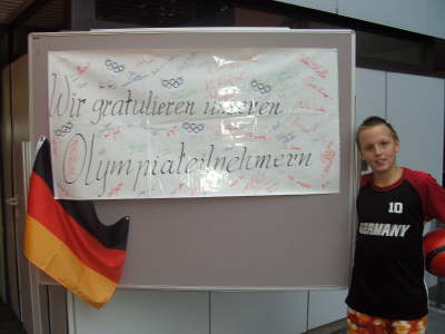 Dienstag, 26.08.08. Empfang f�r Olympiasieger Ole Bischof im BLZ K�ln.