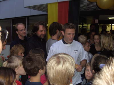 Dienstag, 26.08.08. Empfang f�r Olympiasieger Ole Bischof im BLZ K�ln.