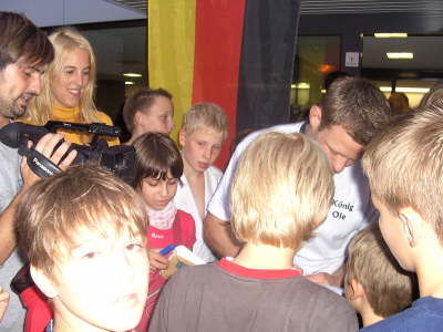 Dienstag, 26.08.08. Empfang f�r Olympiasieger Ole Bischof im BLZ K�ln.