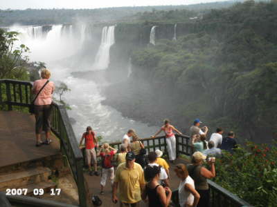 Montag/Dienstag, 17./18.09.07. An den Iguacu Wasserf�lle