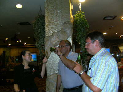 Samstag, 16.08.08. Abschlu�party der Olympia Teilnehmer, Trainer, Funktion�re und Judo Fans.